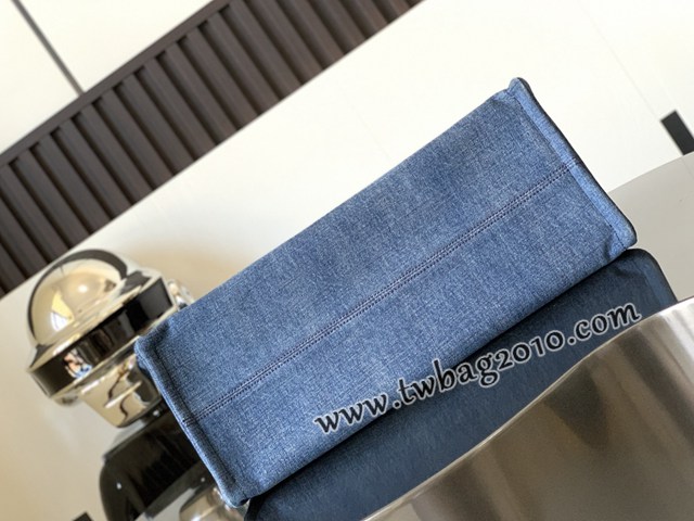 Celine專櫃2023新款牛仔藍Tote Cacbs牛仔藍托特包 賽琳丹尼藍大購物袋 sldj2295